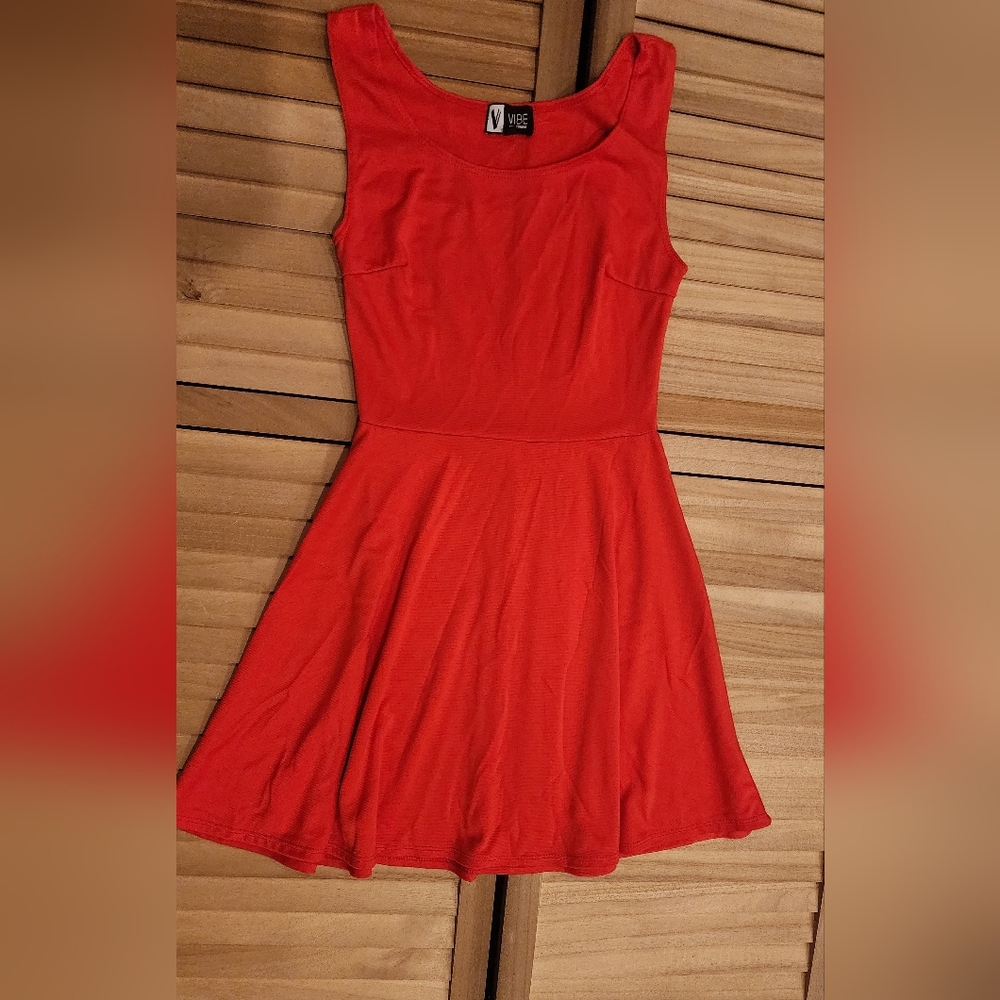 Vibe Women's Red Active Dress